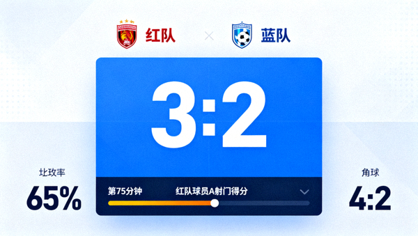 赛事实时追踪界面，展示比分与比赛进程信息