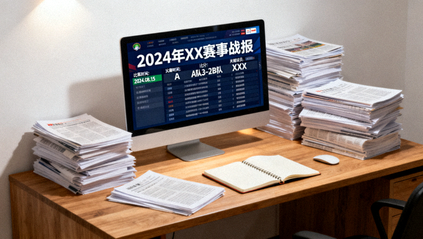 体育资讯编辑场景，整理赛事新闻与战报内容